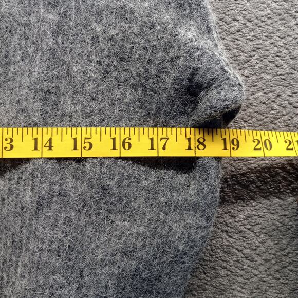 Quince Women’s Grey Alpaca Blend Half-Zip Pullover Small Luxury Soft Knit - Picture 6 of 7